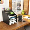 Buena Voluntad Marcus Desk Organizer - Large Size - Black BU3519754